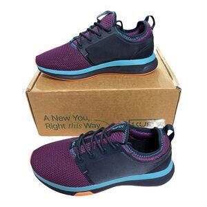KURU Atom Shoes Womens 8 Wide Purple Mesh Athletic Walking Sneakers Comfort
